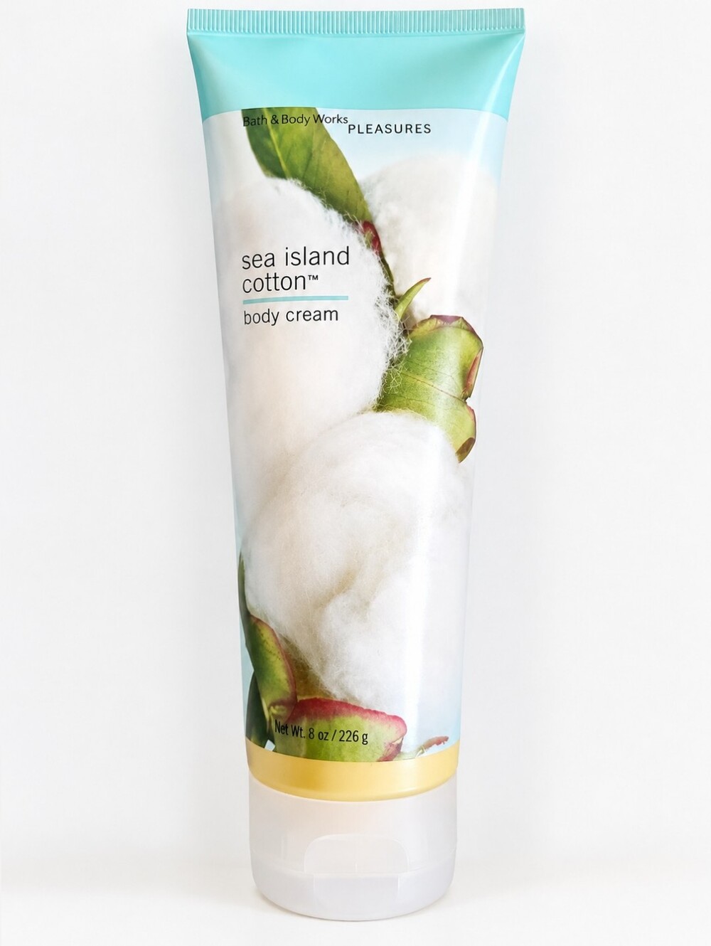 Vtg Bath & Body Works Pleasures Sea Island Cotton Body Cream 8 oz Retired Scent